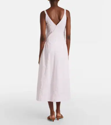 Posse Lindie cotton poplin midi dress | Thumbnail 2