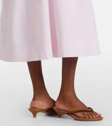 Posse Lindie cotton poplin midi dress | Thumbnail 4