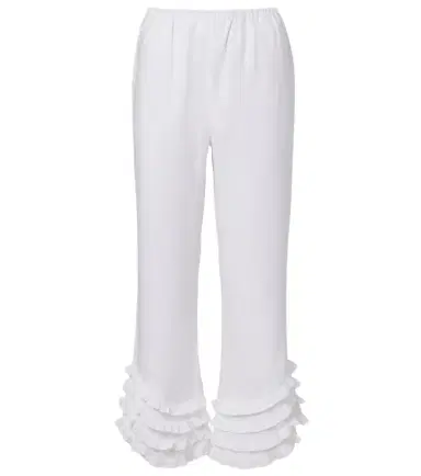 Posse Florence ruffled linen wide-leg pants | Thumbnail 1