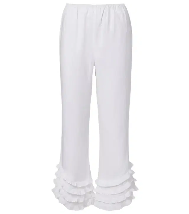 Posse Florence ruffled linen wide-leg pants