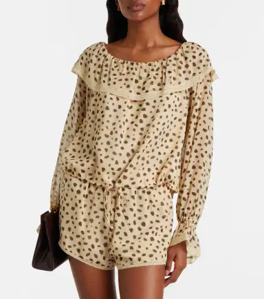 Posse Priscilla leopard-print silk blouse | Thumbnail 3 Posse Priscilla leopard-print silk blouse | Thumbnail 3