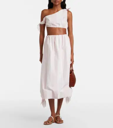 Posse Rosie striped cotton midi skirt | Thumbnail 2 Posse Rosie striped cotton midi skirt | Thumbnail 2