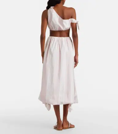 Posse Rosie striped cotton midi skirt | Thumbnail 4 Posse Rosie striped cotton midi skirt | Thumbnail 4