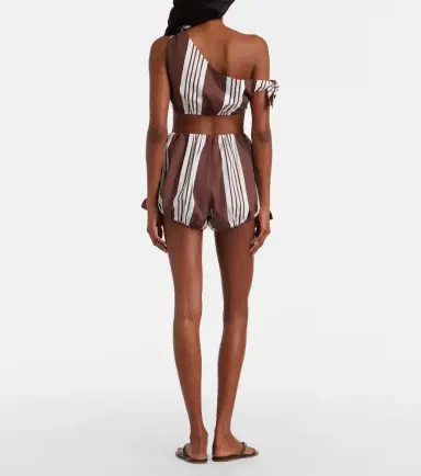 Posse Rosie striped cotton shorts | Thumbnail 3
