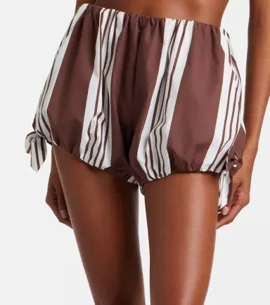 Posse Rosie striped cotton shorts | Thumbnail 4