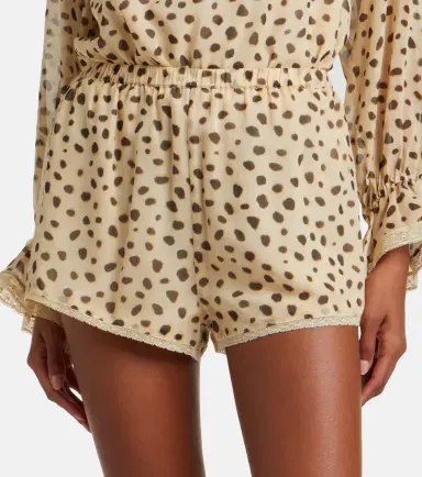 Posse Priscilla leopard-print silk shorts | Thumbnail 5 Posse Priscilla leopard-print silk shorts | Thumbnail 5