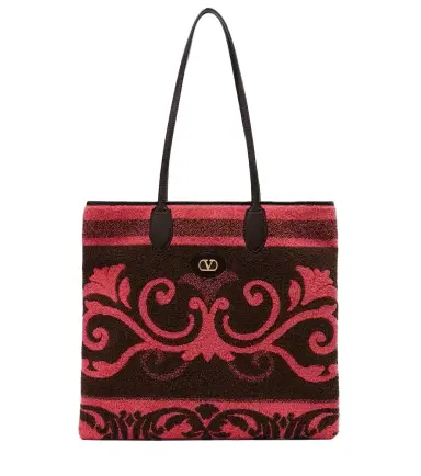 Valentino Garavani VLogo Medium terry tote bag | Thumbnail 1