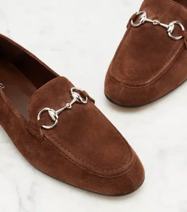 Gucci Jordaan Horsebit suede loafers | Thumbnail 4