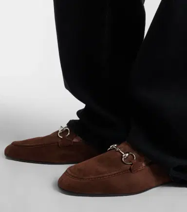 Gucci Jordaan Horsebit suede loafers | Thumbnail 5