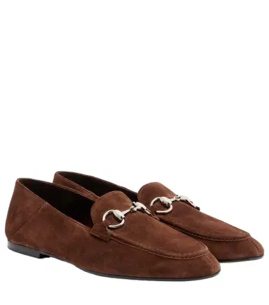 Gucci Jordaan Horsebit suede loafers | Thumbnail 1
