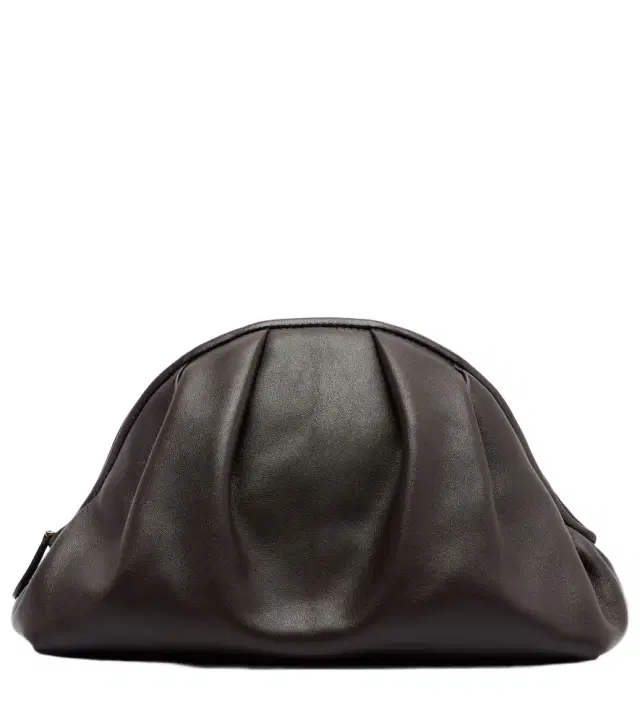The Row Charlotte Small leather clutch