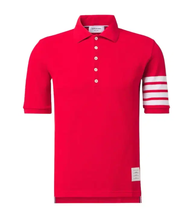 4-Bar cotton polo shirt
