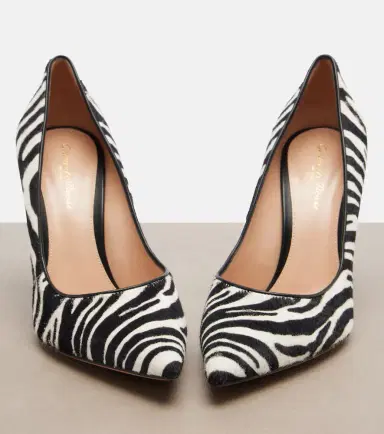 Gianvito Rossi Gianvito zebra-print calf hair pumps | Thumbnail 2 Gianvito Rossi Gianvito zebra-print calf hair pumps | Thumbnail 2
