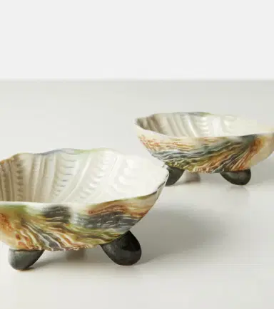 Bordallo Pinheiro Oyster & Scallops set of 4 ceramic bowls | Thumbnail 4
