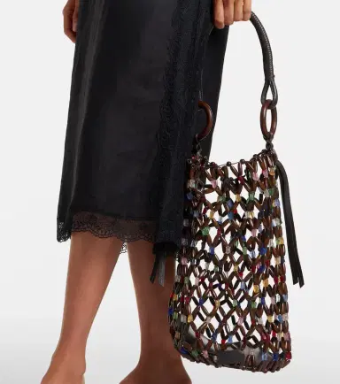 Staud Del Mar beaded shoulder bag | Thumbnail 4