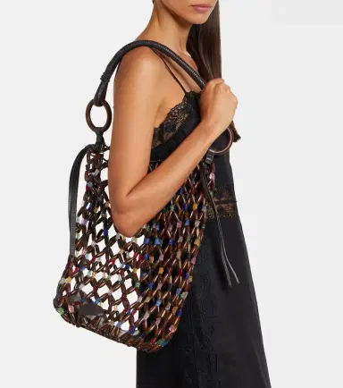 Staud Del Mar beaded shoulder bag | Thumbnail 6
