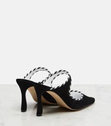Manolo Blahnik Pura suede mules | Thumbnail 2 Manolo Blahnik Pura suede mules | Thumbnail 2