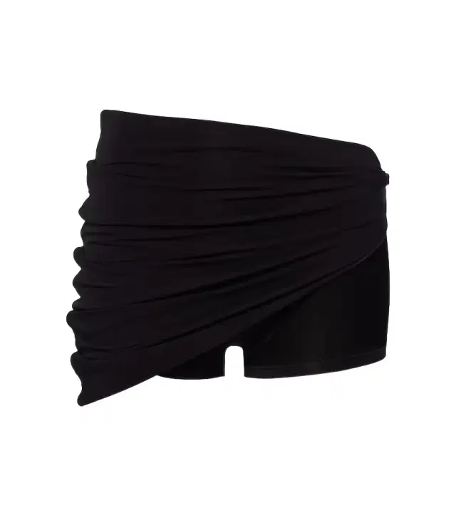 Draped crêpe jersey shorts
