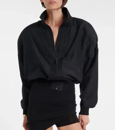 Gucci Silk poplin bomber jacket | Thumbnail 2 Gucci Silk poplin bomber jacket | Thumbnail 2