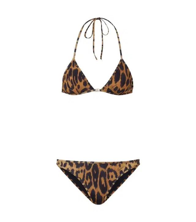 Leopard-print bikini