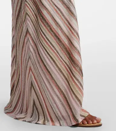 Missoni Sequined one-shoulder lamé maxi dress | Thumbnail 2