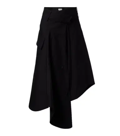 Bottega Veneta Asymmetric cotton midi skirt | Thumbnail 1