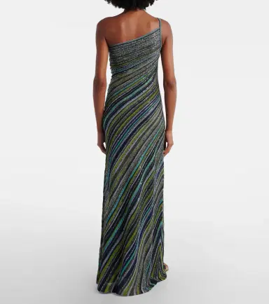 Missoni Sequined one-shoulder lamé maxi dress | Thumbnail 5 Missoni Sequined one-shoulder lamé maxi dress | Thumbnail 5