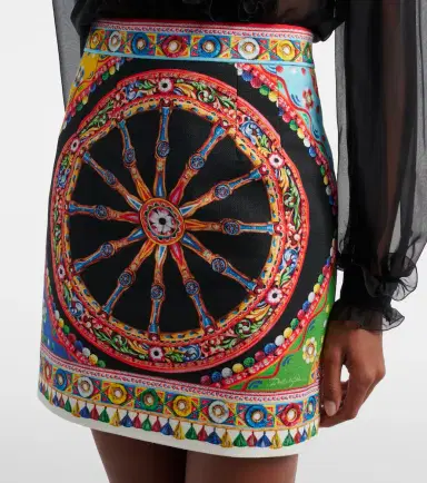 Dolce & Gabbana Printed cotton miniskirt | Thumbnail 2 Dolce & Gabbana Printed cotton miniskirt | Thumbnail 2