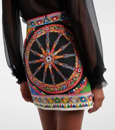Dolce & Gabbana Printed cotton miniskirt | Thumbnail 3 Dolce & Gabbana Printed cotton miniskirt | Thumbnail 3