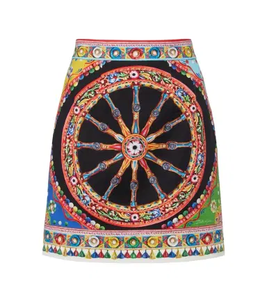 Dolce & Gabbana Printed cotton miniskirt | Thumbnail 1 Dolce & Gabbana Printed cotton miniskirt | Thumbnail 1