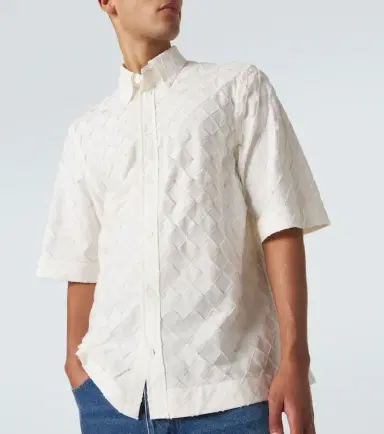 Bottega Veneta Intrecciato cotton poplin shirt | Thumbnail 4 Bottega Veneta Intrecciato cotton poplin shirt | Thumbnail 4