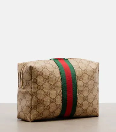 Gucci Essence Classic GG canvas makeup bag | Thumbnail 4 Gucci Essence Classic GG canvas makeup bag | Thumbnail 4