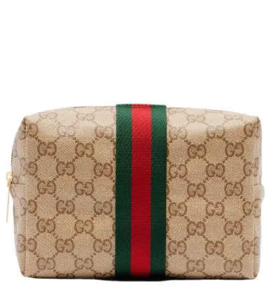 Gucci Essence Classic GG canvas makeup bag | Thumbnail 1 Gucci Essence Classic GG canvas makeup bag | Thumbnail 1