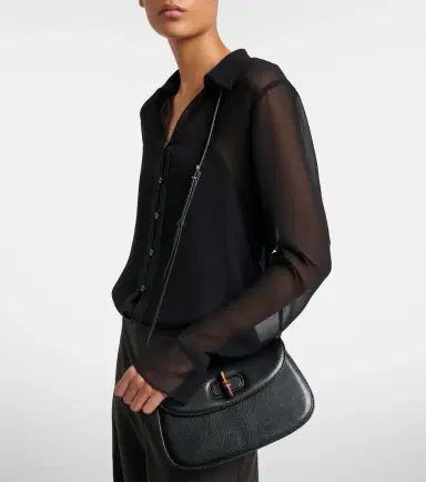 Gucci Bamboo Small leather crossbody bag | Thumbnail 5