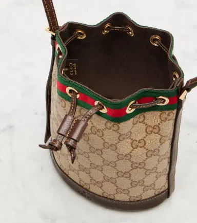 Gucci Web Stripe Mini GG canvas bucket bag | Thumbnail 4