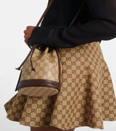 Gucci Web Stripe Mini GG canvas bucket bag | Thumbnail 6