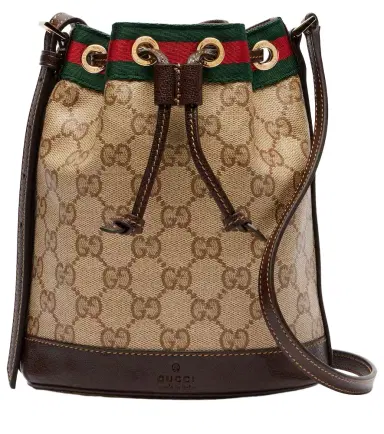 Gucci Web Stripe Mini GG canvas bucket bag | Thumbnail 1