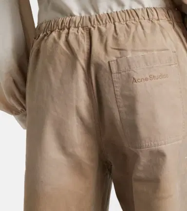 Acne Studios Cotton twill wide-leg pants | Thumbnail 3 Acne Studios Cotton twill wide-leg pants | Thumbnail 3