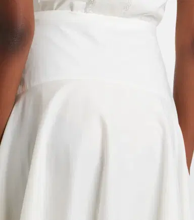 Staud Ainsley lace-trimmed cotton voile midi skirt | Thumbnail 4