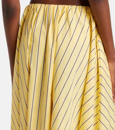 Staud Milano striped cotton maxi skirt | Thumbnail 2 Staud Milano striped cotton maxi skirt | Thumbnail 2