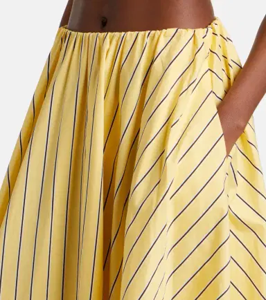 Staud Milano striped cotton maxi skirt | Thumbnail 4 Staud Milano striped cotton maxi skirt | Thumbnail 4