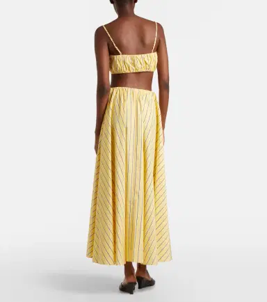 Staud Milano striped cotton maxi skirt | Thumbnail 6 Staud Milano striped cotton maxi skirt | Thumbnail 6