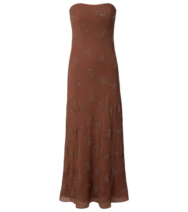 Cassie beaded organza maxi dress