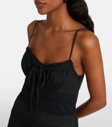 Staud Halie ruffled cotton-blend poplin minidress | Thumbnail 3