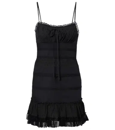 Staud Halie ruffled cotton-blend poplin minidress | Thumbnail 1