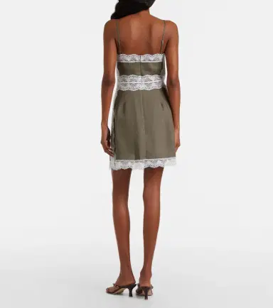 Staud Amalina lace-trimmed linen minidress | Thumbnail 5 Staud Amalina lace-trimmed linen minidress | Thumbnail 5