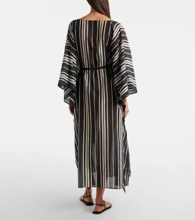 Tory Burch Striped cotton and silk kaftan | Thumbnail 4
