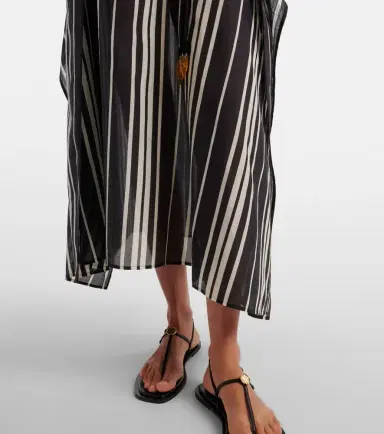 Tory Burch Striped cotton and silk kaftan | Thumbnail 5