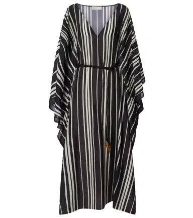 Tory Burch Striped cotton and silk kaftan | Thumbnail 1