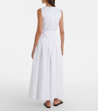 Loulou de Saison Ama cotton poplin maxi dress | Thumbnail 3 Loulou de Saison Ama cotton poplin maxi dress | Thumbnail 3